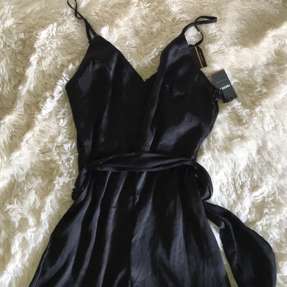 Forever 21 Black Long Romper